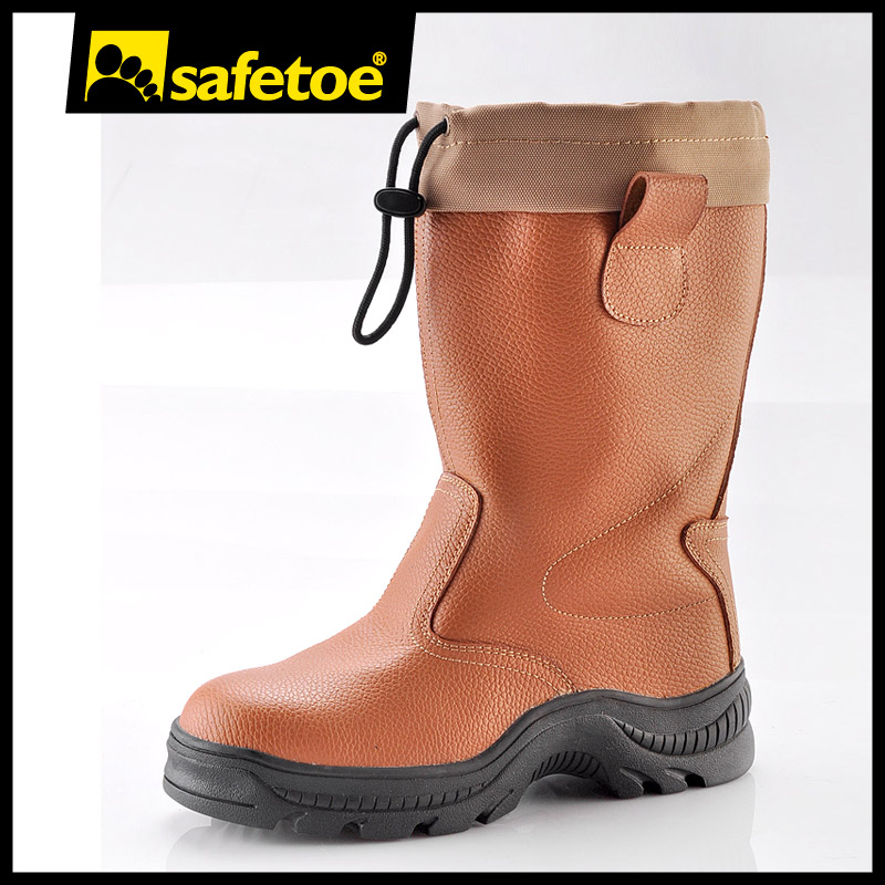 Botas quentes de trabalho de segurança para inverno H-9426 marrom