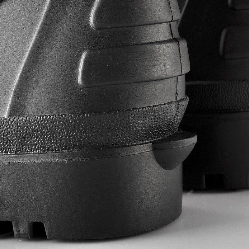 Botas de goma de borracha à prova d'água W-6038 preta