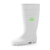 Botas Wellington Ocupacionais - Botas de chuva de trabalho em PVC à prova d'água para limpeza e ambientes úmidos Branco