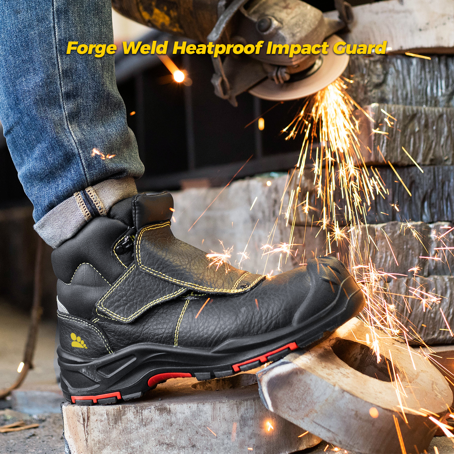 AS 2210.3 S3 Botas de soldagem de trabalho para trabalhadores soldadores M-8387