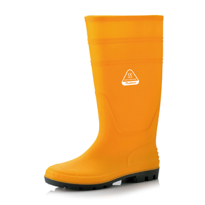 Botas Wellington Ocupacionais - Botas de chuva de trabalho em PVC à prova d'água para uso externo e de limpeza Amarelo