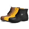 Botas de chuva baixas masculinas W-6050 Brown SteelGuarder