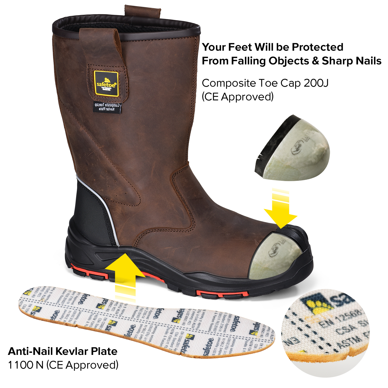 Botas da indústria petrolífera padrão australiano S3 H-9437