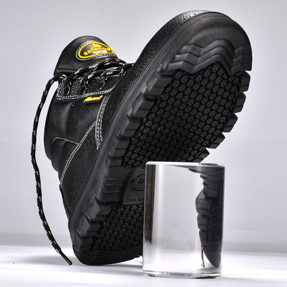 Dedo do pé de aço M-8010RB de Polyuretahne resistente da bota do alcaloide ácido químico