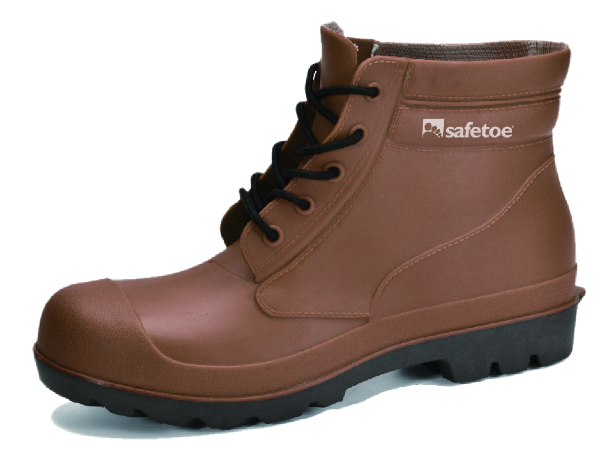 Botas de PVC com Biqueira de Aço W-6050 Laranja