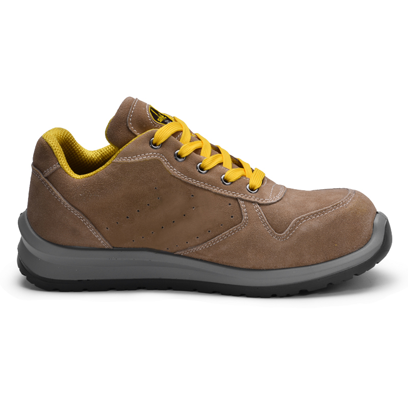 Sapatos de trabalho com biqueira composta L-7328 amarelo