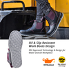 Safetoe Botas de segurança femininas Chelsea Slip-On | Passeio Lunar M-8025FM