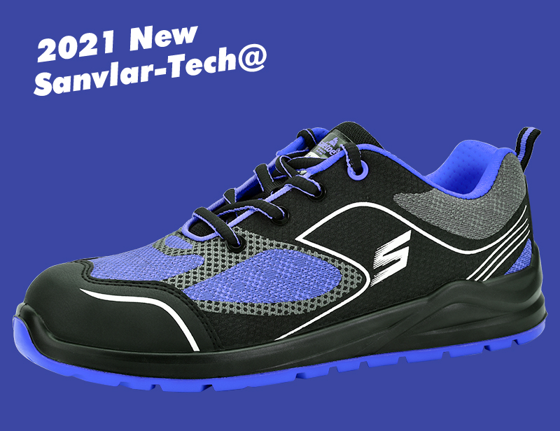 Sapatos de seguran&ccedil;a azuis para mulheres