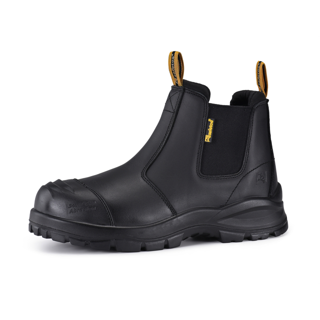 Botas de trabalho para mineração AS S3 Ladder-Grip Chelsea Slip-On | M-8025NBKLG