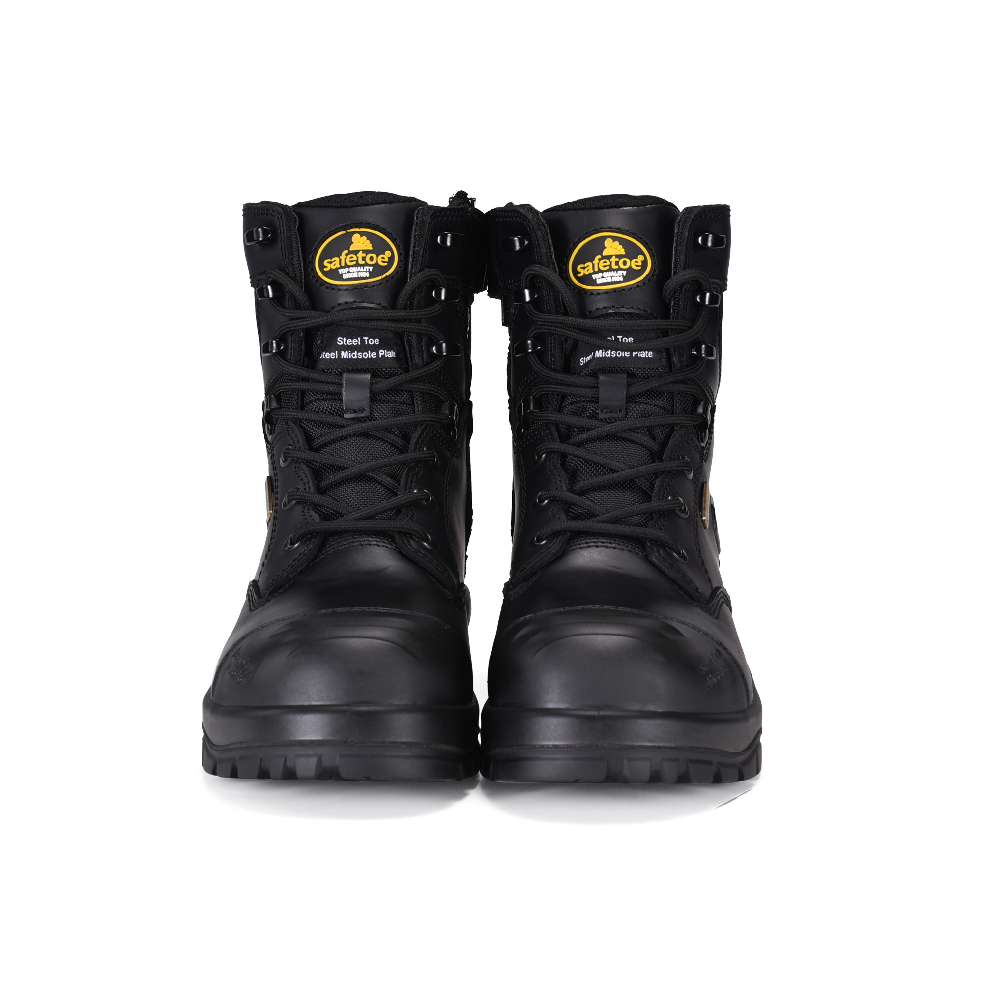 Botas de segurança para mineração Membrana impermeável com biqueira composta M-8580 preta