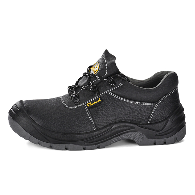 Sapatos de segurança com biqueira de aço de proteção para construção e indústria L-7141 cinza