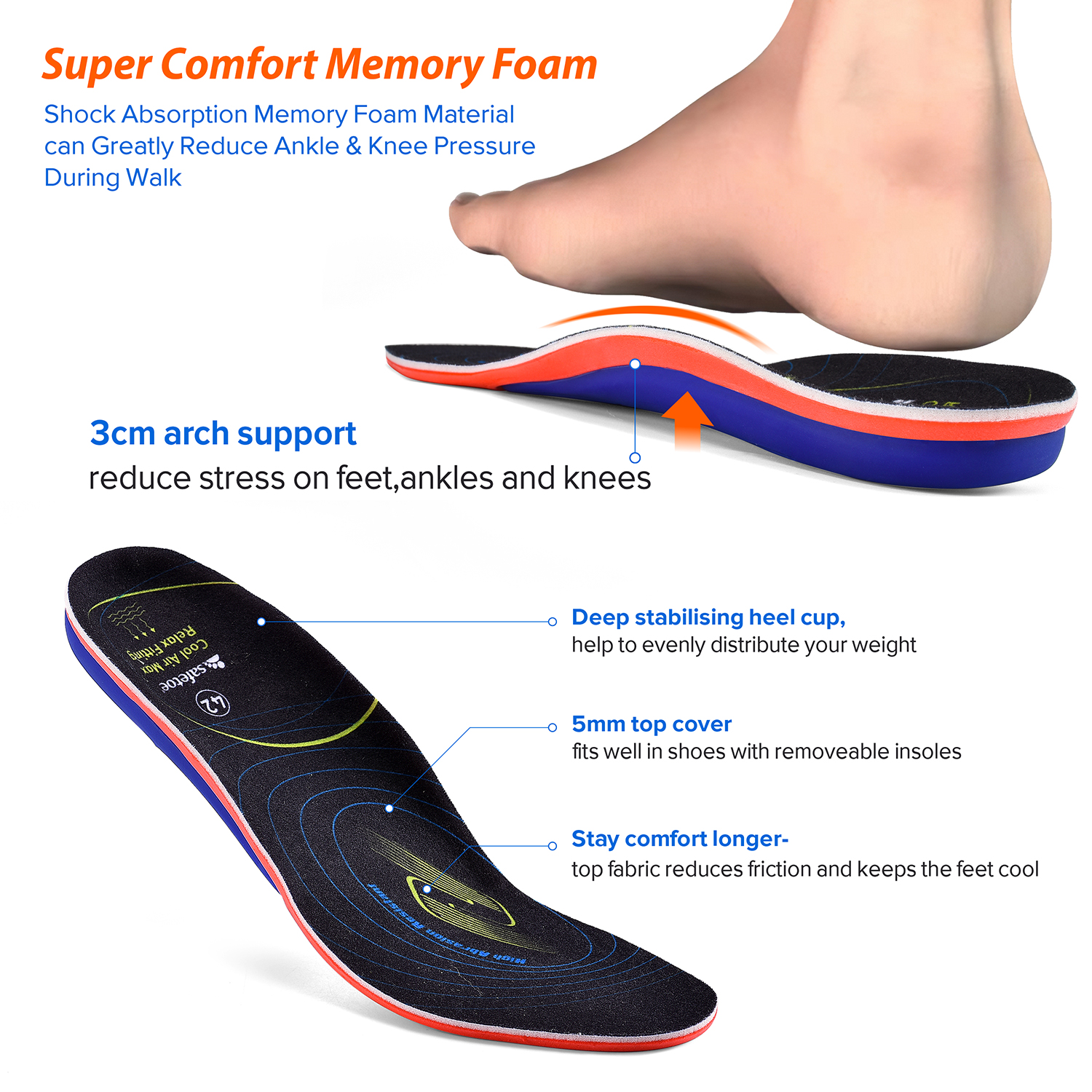 Botas de trabalho de segurança para palmilhas ortopédicas personalizadas recomendadas M-8025NB