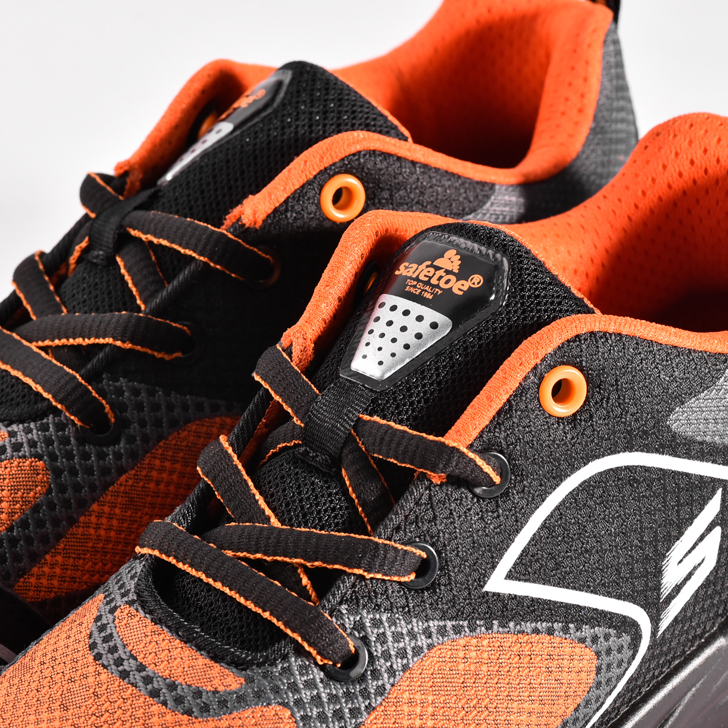 Calçados de segurança com biqueira de aço para tênis leves e elegantes para mulheres