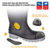 Botas de borracha impermeáveis ​​W-6055 pretas