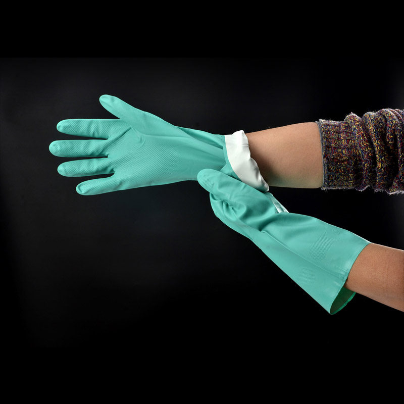 Luvas de Trabalho Resistentes a Produtos Químicos FL-0056 Verde