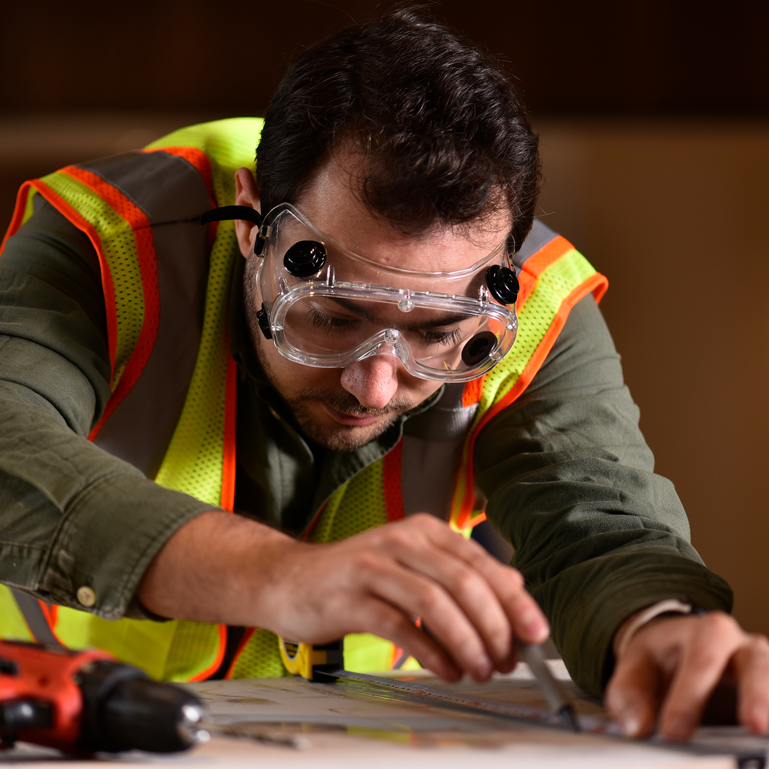 Estoque Pronto Limpar Googles de Segurança SG032