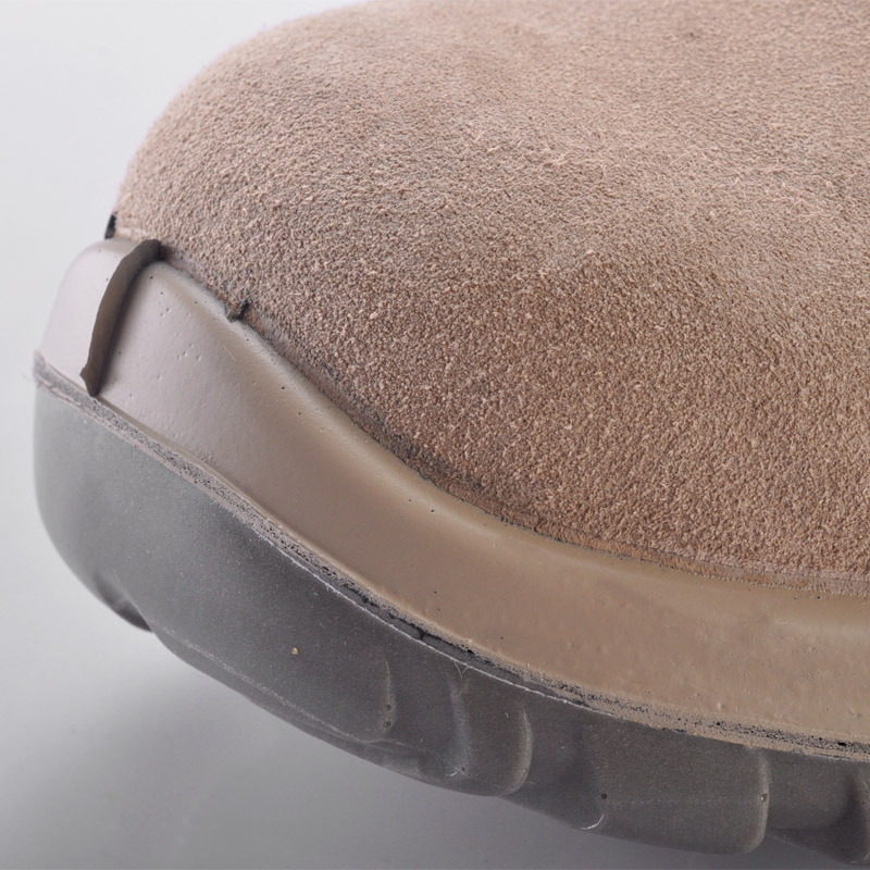 Sapatos de segurança de couro de camurça de verão L-7111 bege