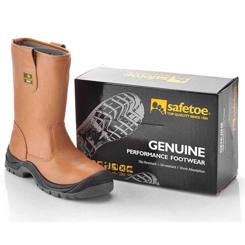 Botas de trabalho de inverno H-9001 marrom