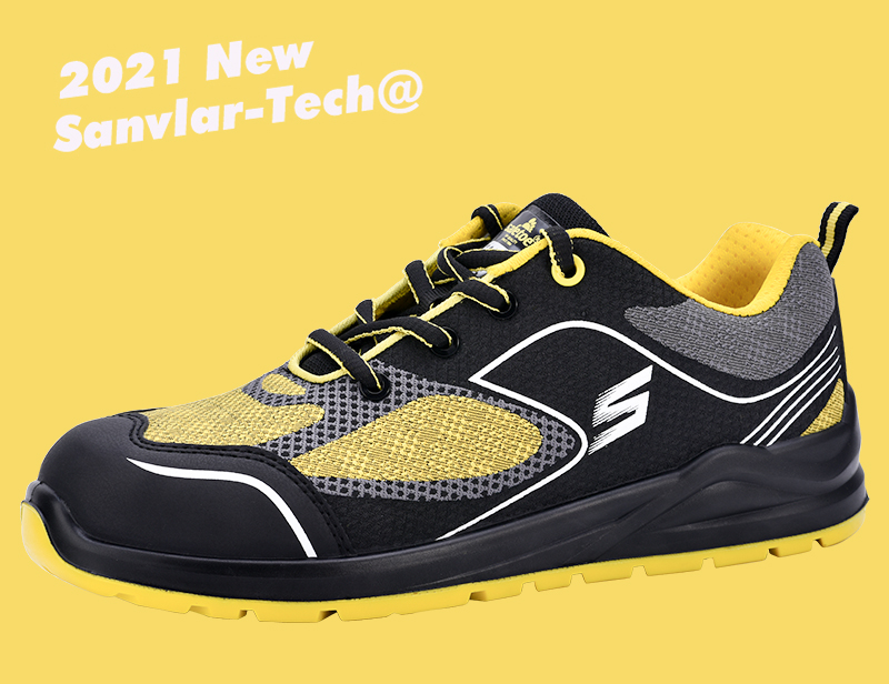 Sapatos de seguran&ccedil;a amarelos para mulheres