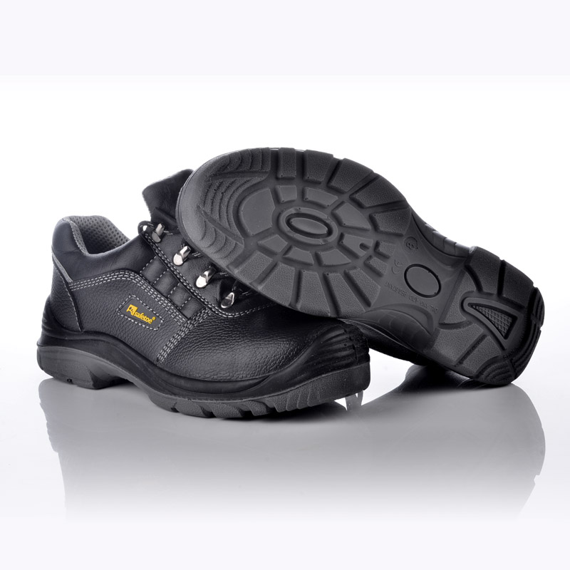 Sapatos de trabalho femininos pretos baratos com cadarço e bonitos biqueira de aço