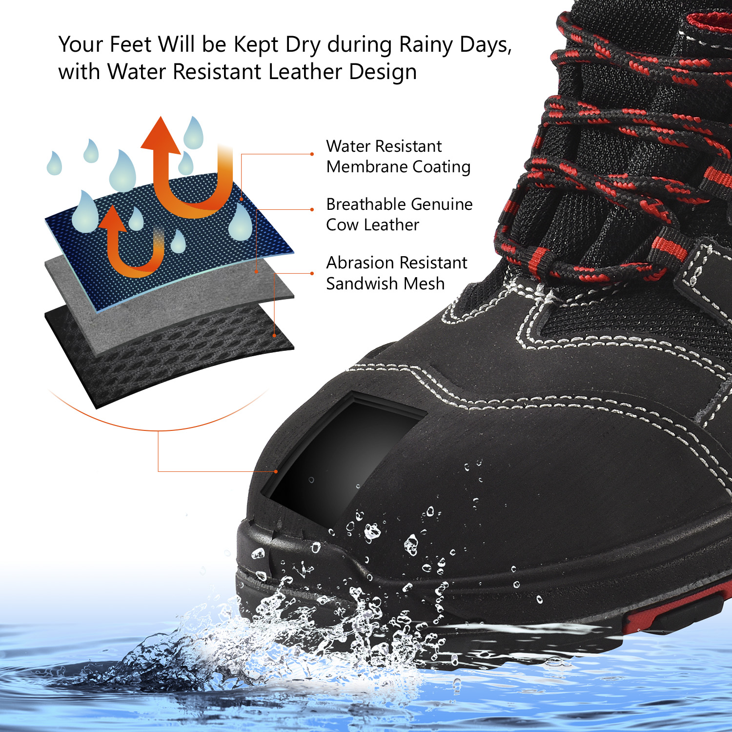 Botas de Trabalho de Segurança Aprovadas M-8350