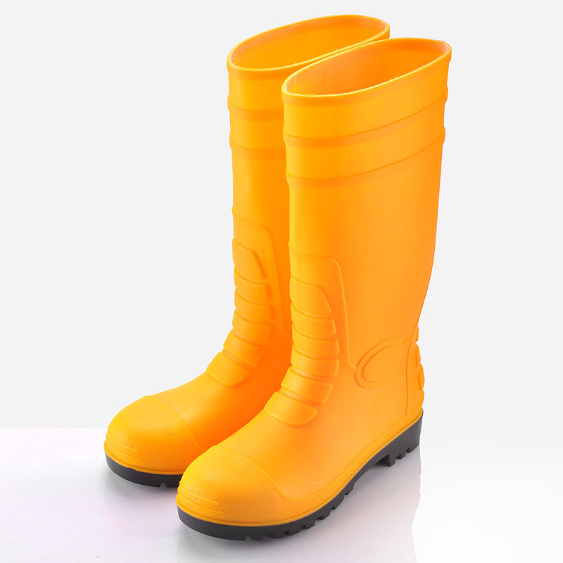Botas de chuva S5 para serviço pesado W-6038 amarelo