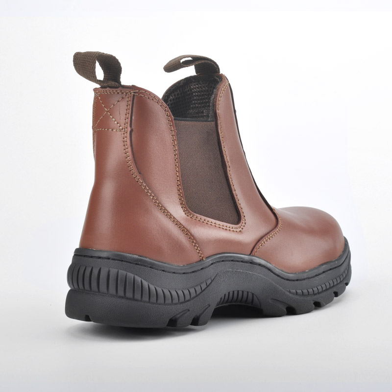 Botas de trabalho resistentes ao calor do revendedor M-8025 marrom de borracha