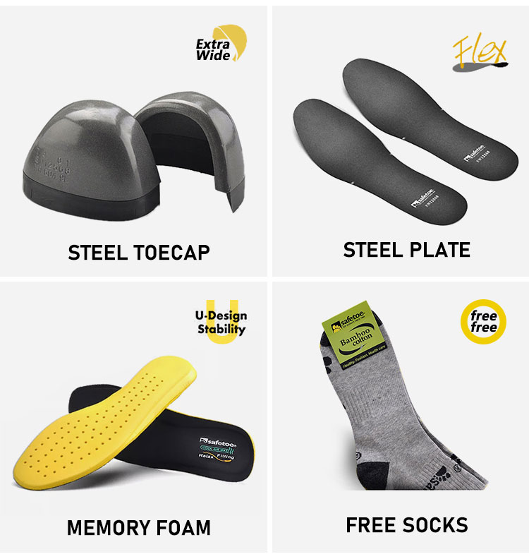 biqueira de a&ccedil;o + placa de entressola de a&ccedil;o