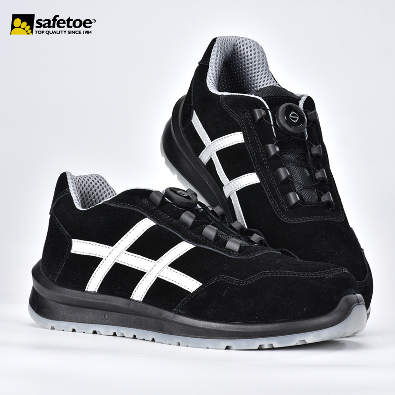 Sapatos de segurança esportivos sem metal S1P com sistema Twist Lock L-7329