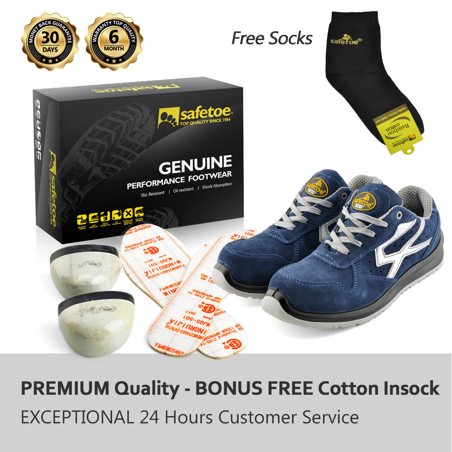 Sapatos de trabalho tipo comsite da marca 7328