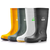 Botas de segurança em PVC branco - Botas de trabalho com biqueira de aço impermeável S5 W-6037
