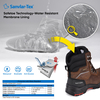 Botas de segurança de inverno em couro marrom com certificação CSA | Botas de trabalho com biqueira composta isolada à prova d'água H-9552