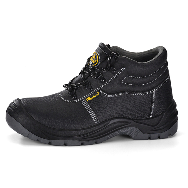 Botas de trabalho com biqueira de aço industrial e construção M-8138 cinza