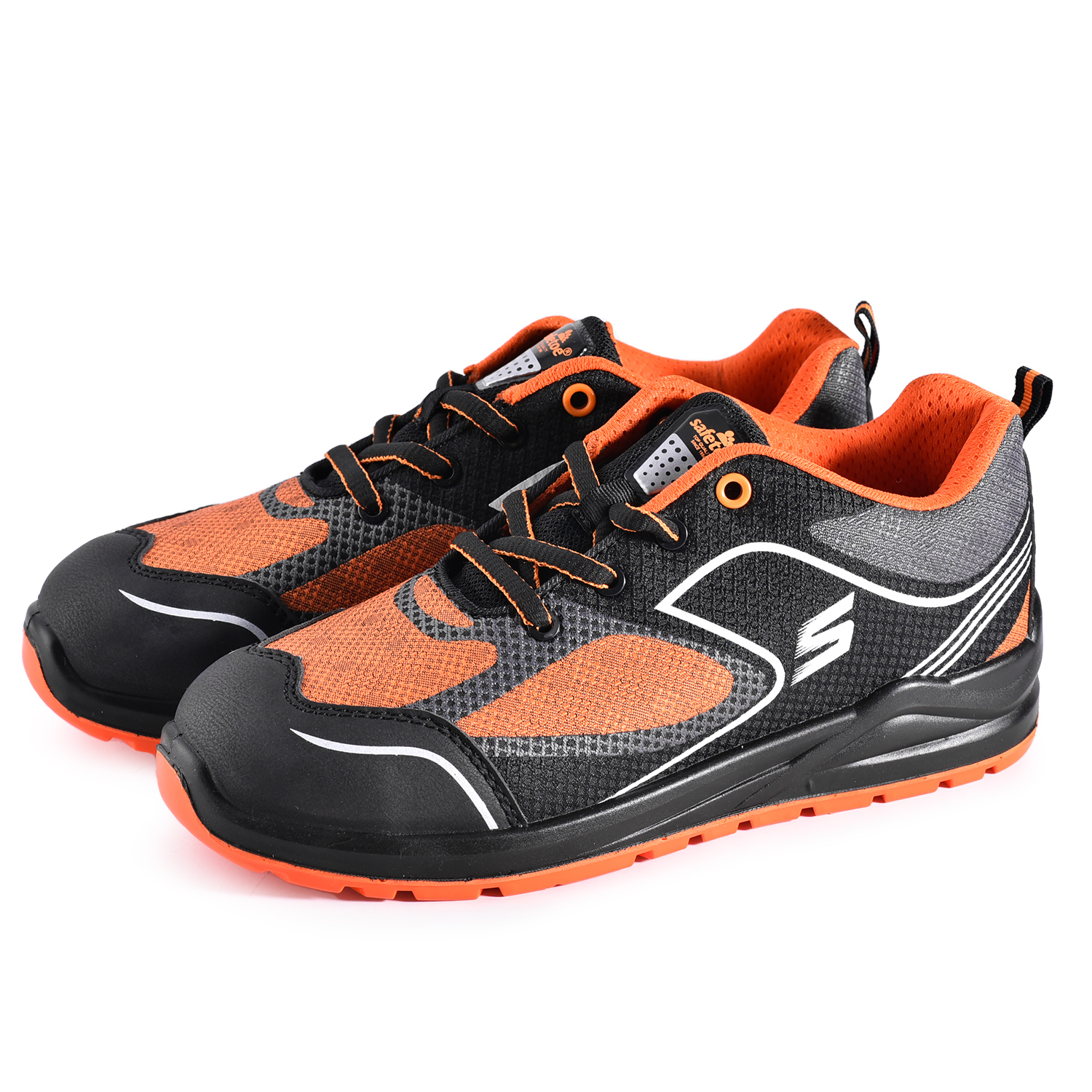 Calçados de segurança com biqueira de aço para tênis leves e elegantes para mulheres