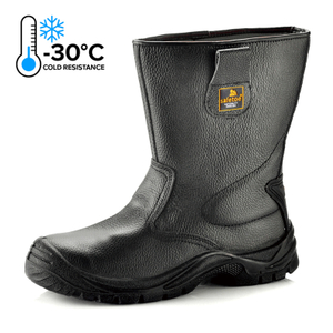 Botas de trabalho de segurança com bico de aço de inverno para homens H-9001