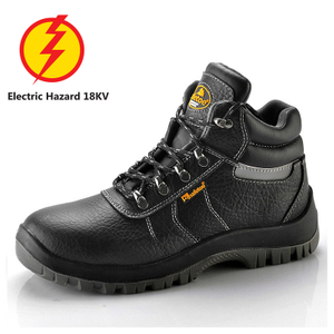 Botas de trabalho isoladas masculinas para poste elétrico sapatos de segurança para 6 kv