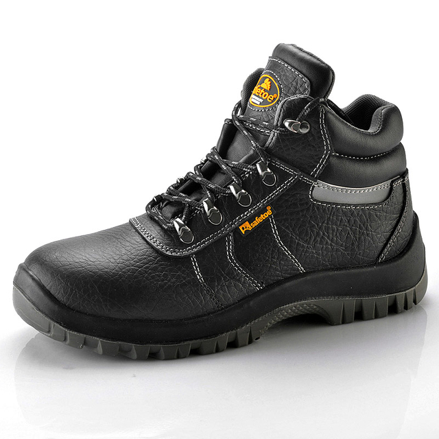 Sapatos de segurança de couro com relevo na palma da mão M-8183