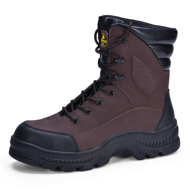 Botas de trabalho antiderrapantes resistentes a óleo para refinaria de petróleo e gás H-9537