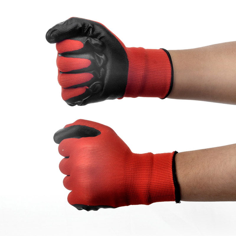 Luvas de Trabalho Revestidas de Nitrilo para Serviços Pesados ​​FL-N1001