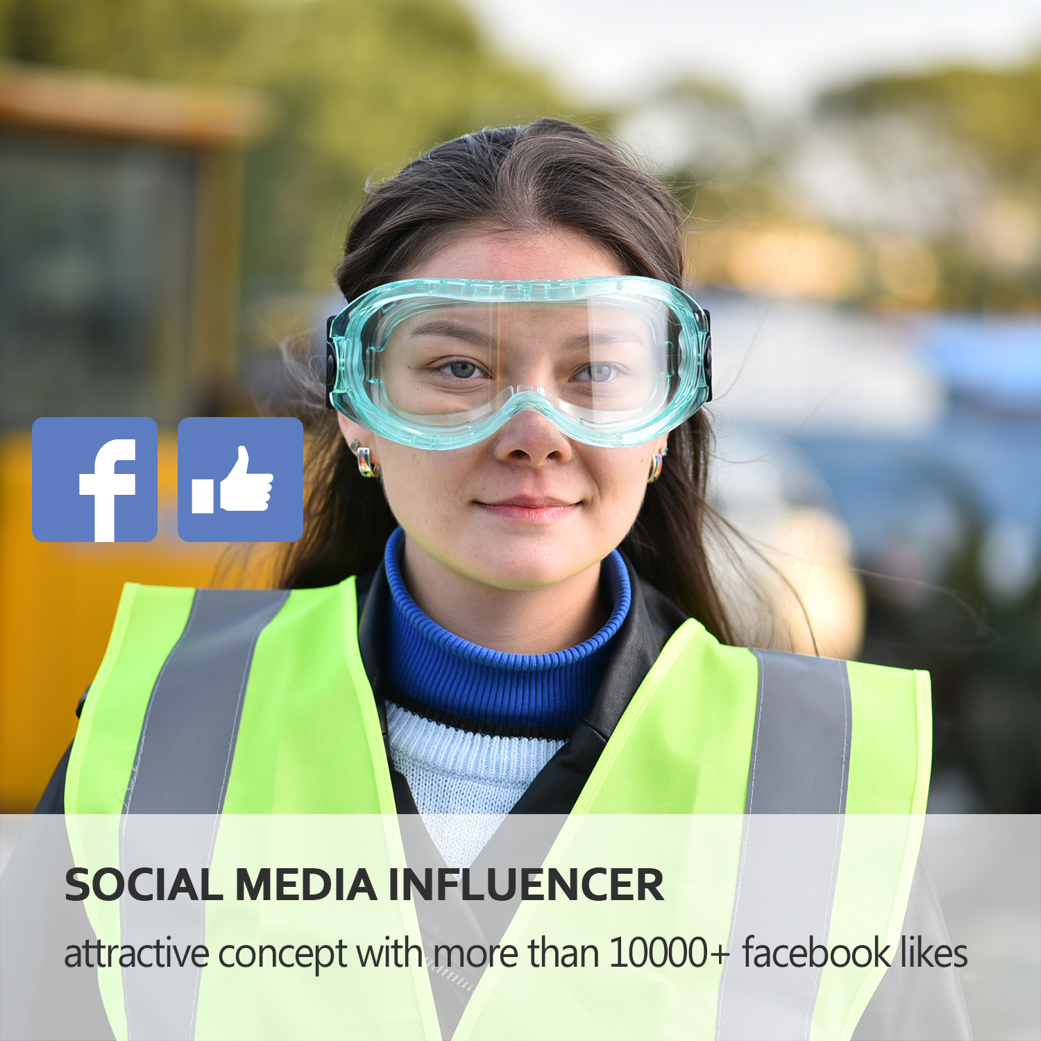 Óculos de Segurança Leves SG007 Verde