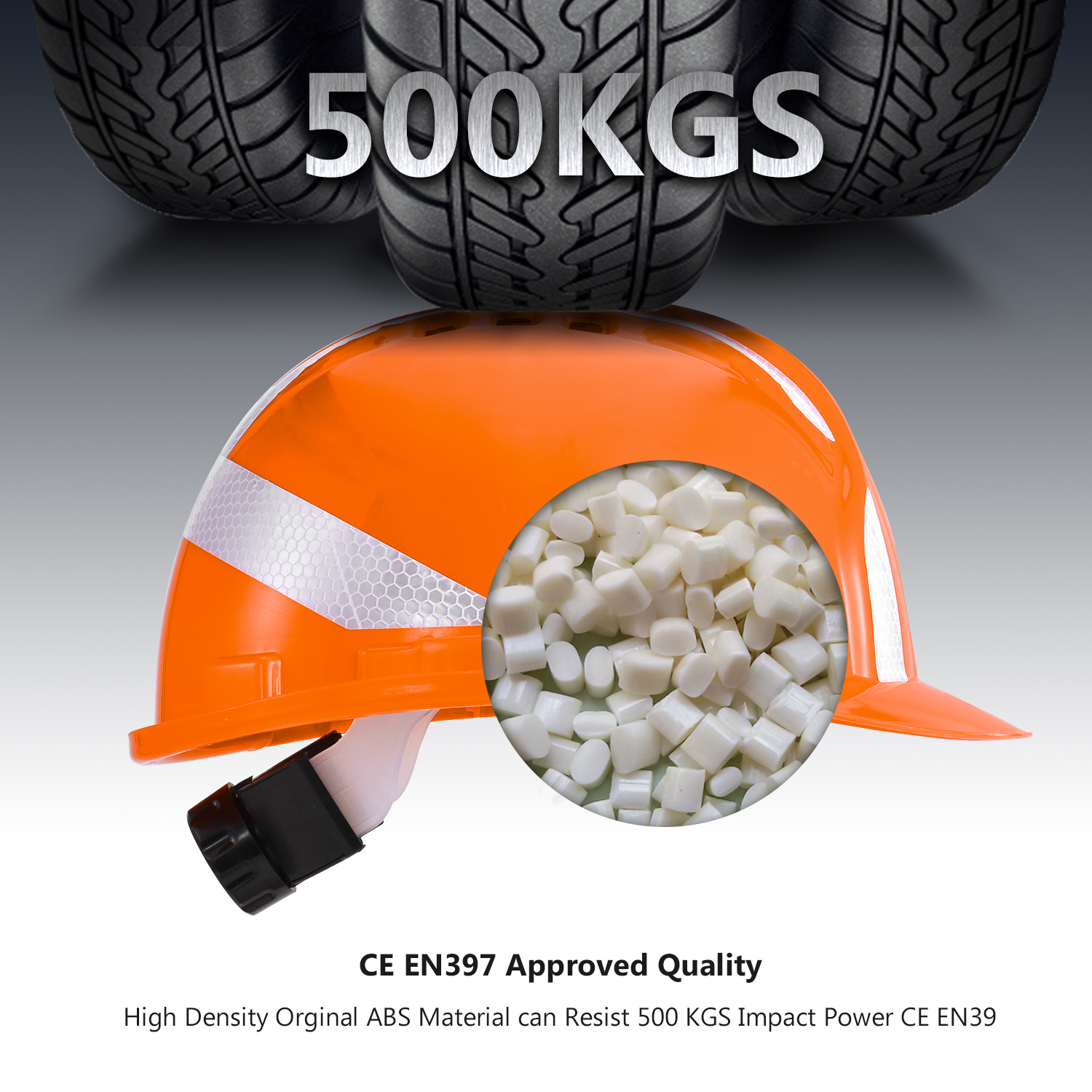 Capacete de Segurança Industrial W-036 Laranja