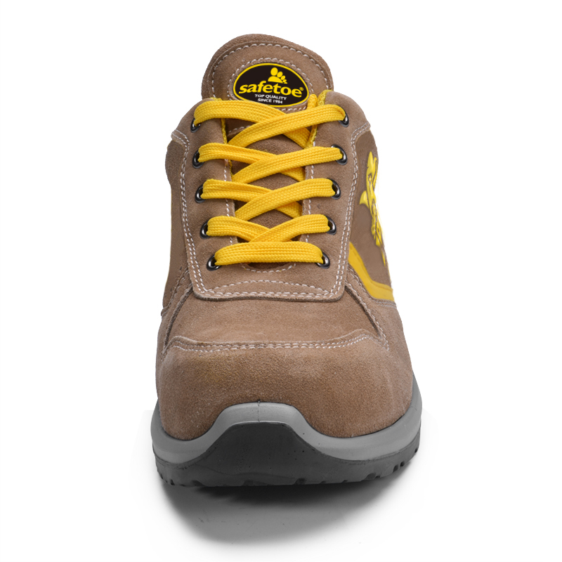 Sapatos de trabalho com biqueira composta L-7328 amarelo