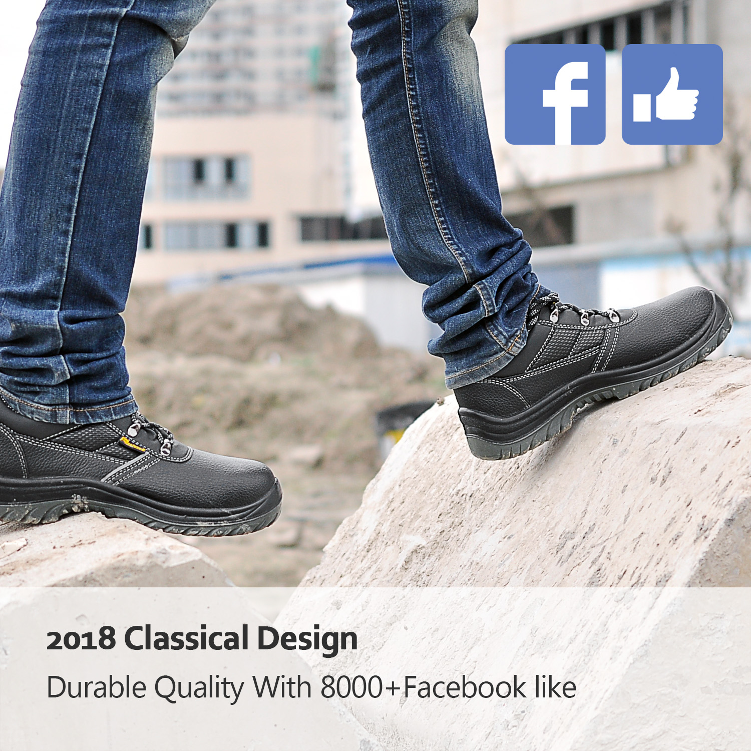 Sapatos de segurança com biqueira de aço acessíveis para sites 