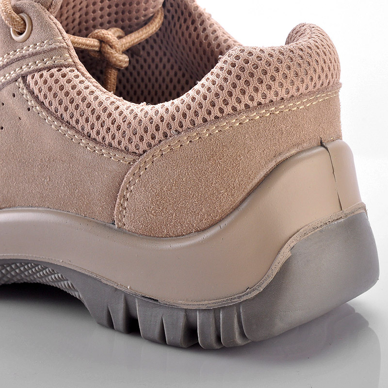 Sapatos de segurança de couro de camurça de verão L-7111 bege