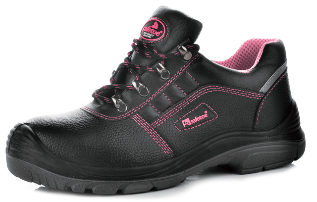 Sapatos de segurança femininos de couro industrial L-7163 senhora