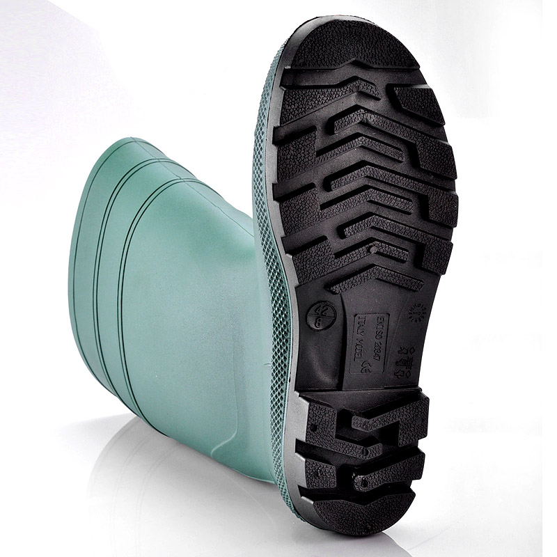 Botas de chuva de goma de PVC W-6036 verde