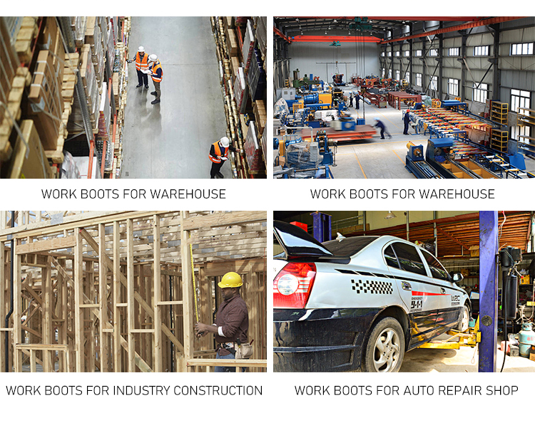 aplica&ccedil;&atilde;o de sapatos de seguran&ccedil;a