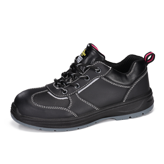 Sapatos de segurança de trabalho femininos com biqueira de aço antiderrapante para mulheres | L-7508W GraceGuard 