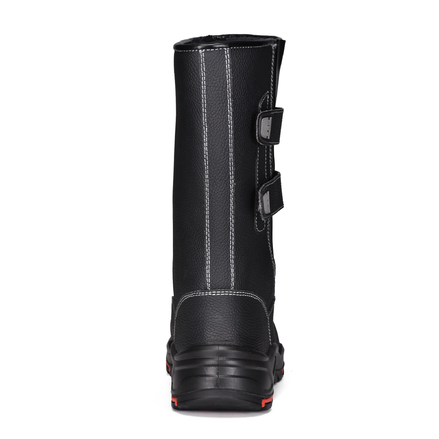 Botas altas de inverno forradas com pele de inverno com biqueira de segurança para clima frio H-9425 inverno