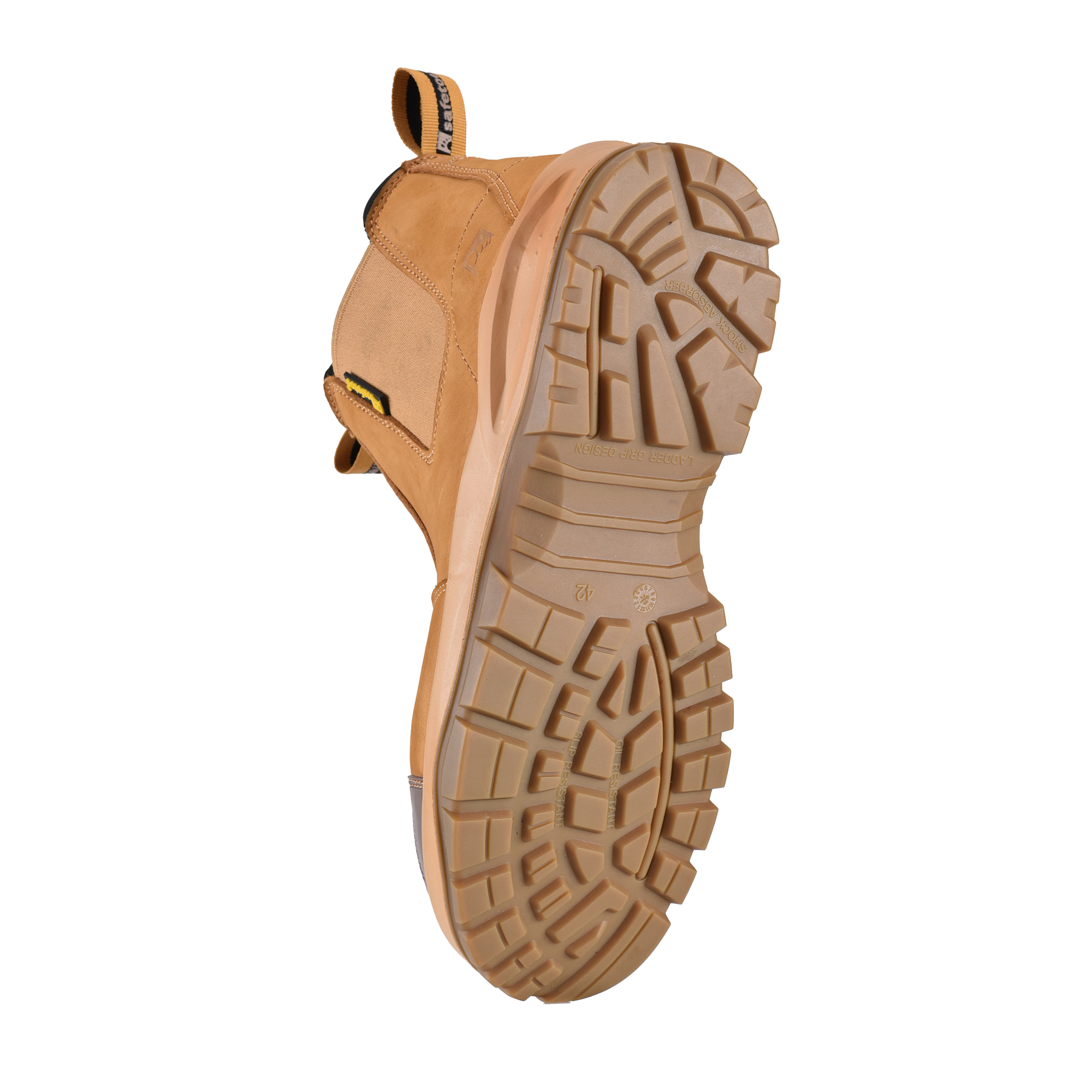 Botas de trabalho para mineração com biqueira de aço com punho de escada M-8025NBYLG